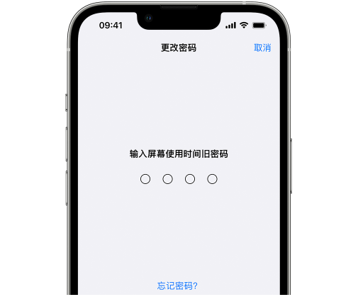 通山iPhone屏幕维修分享iPhone屏幕使用时间密码忘记了怎么办 