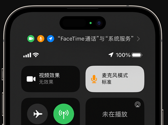 通山苹果授权维修网点分享iPhone在通话时让你的声音更清晰 