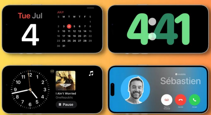 通山苹果手机维修分享iOS17横屏充电待机显示有什么好处 